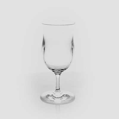 Bev Tek 13 oz Polycarbonate Poco Grande / Pina Colada Glass - 3 1/2" x 3 1/2" x 7 1/2" - 48 count box