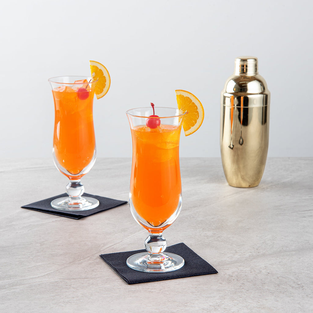 Bev Tek 11 oz Polycarbonate Hurricane Glass - 3" x 3" x 8" - 48 count box