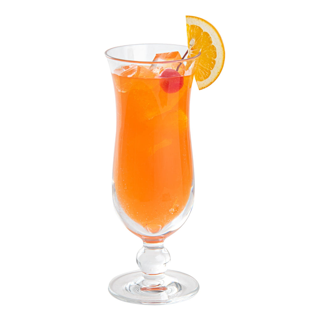 Bev Tek 11 oz Polycarbonate Hurricane Glass - 3" x 3" x 8" - 6 count box