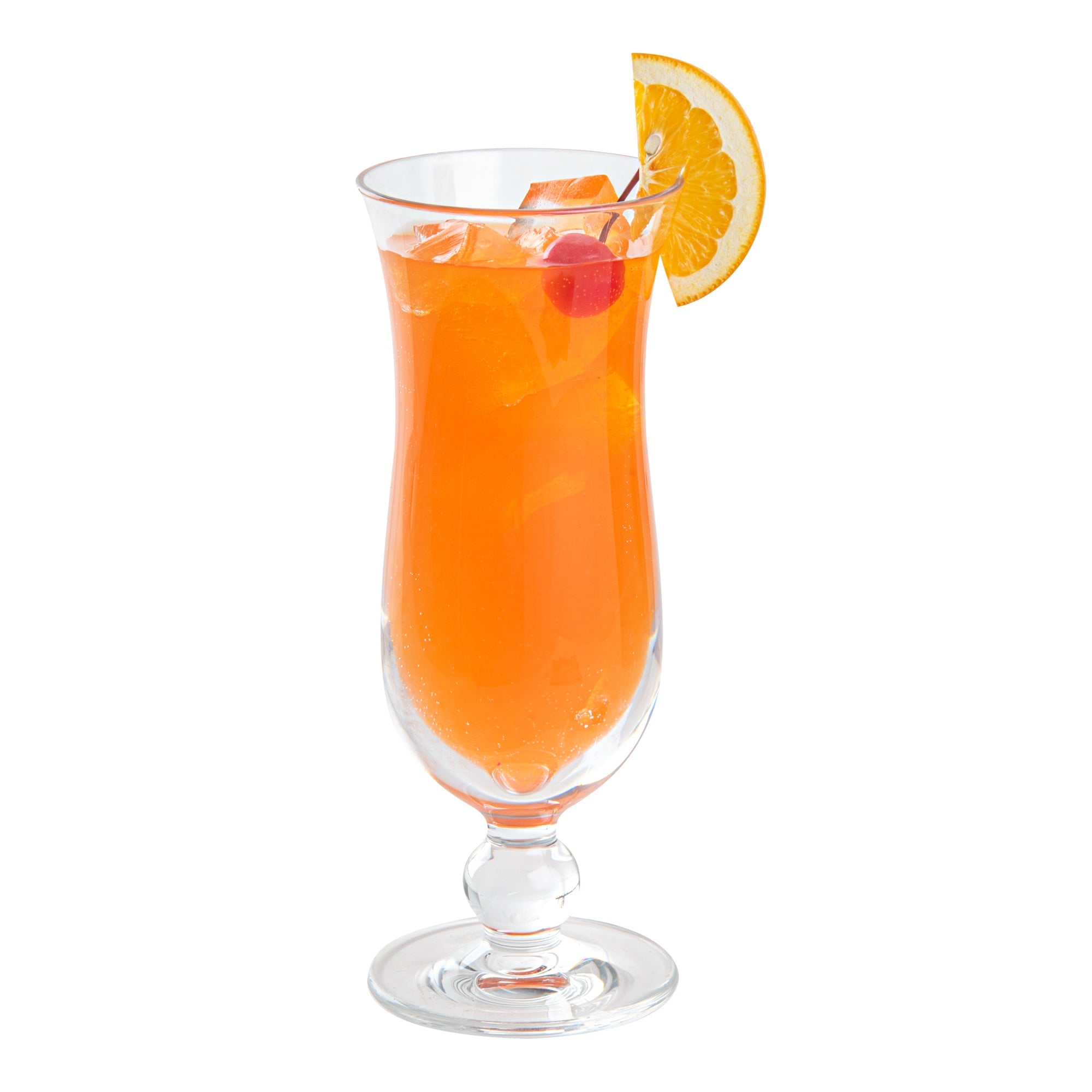 Bev Tek 11 oz Polycarbonate Hurricane Glass - 3" x 3" x 8" - 6 count box