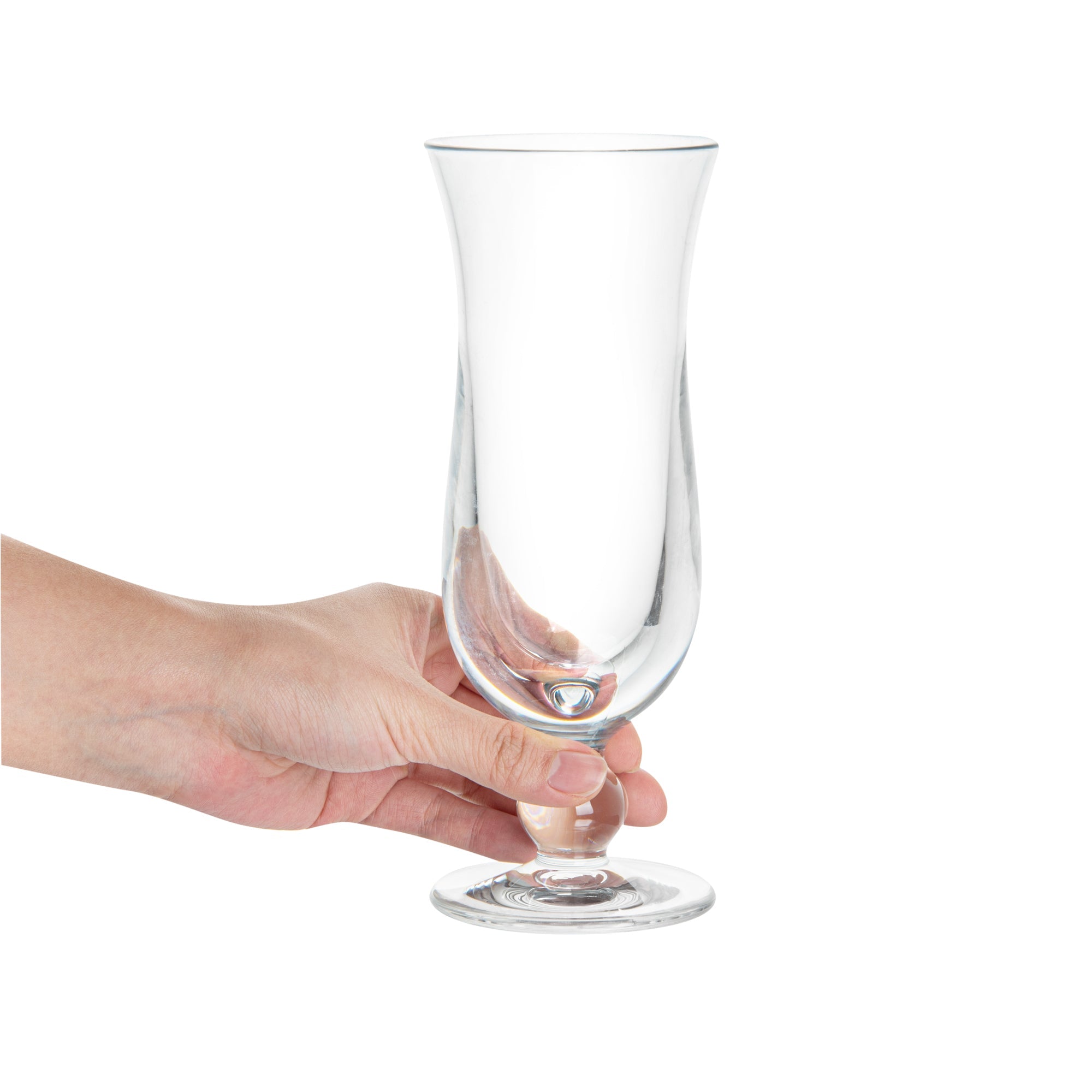 Bev Tek 11 oz Polycarbonate Hurricane Glass - 3" x 3" x 8" - 6 count box