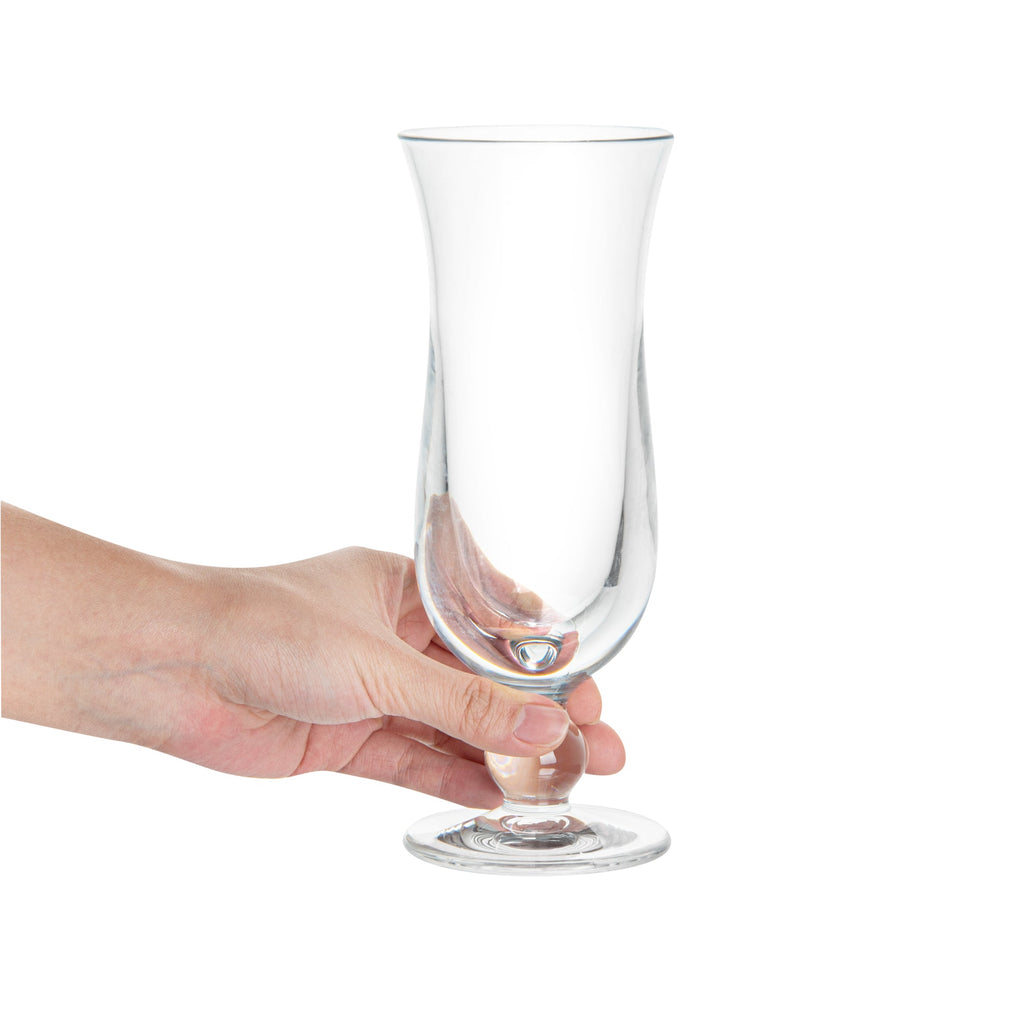 Bev Tek 11 oz Polycarbonate Hurricane Glass - 3" x 3" x 8" - 48 count box