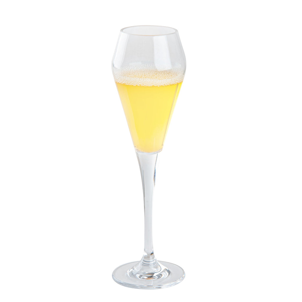 Bev Tek 7 oz Polycarbonate Champagne Flute - 2 3/4" x 2 3/4" x 9 1/4" - 48 count box