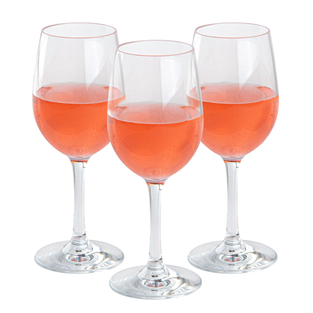 Bev Tek 9 oz Polycarbonate Wine Glass - 2 3/4" x 2 3/4" x 7" - 48 count box
