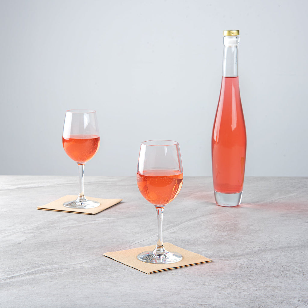 Bev Tek 9 oz Polycarbonate Wine Glass - 2 3/4" x 2 3/4" x 7" - 6 count box