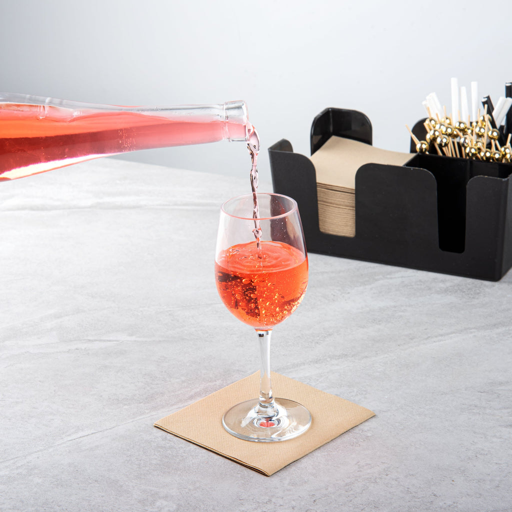 Bev Tek 9 oz Polycarbonate Wine Glass - 2 3/4" x 2 3/4" x 7" - 6 count box