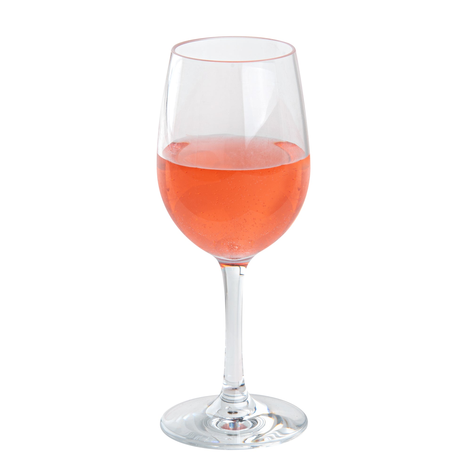 Bev Tek 9 oz Polycarbonate Wine Glass - 2 3/4" x 2 3/4" x 7" - 48 count box