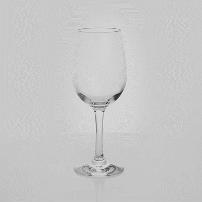 Bev Tek 14 oz Polycarbonate Wine Glass - 3 1/4" x 3 1/4" x 8 1/2" - 48 count box