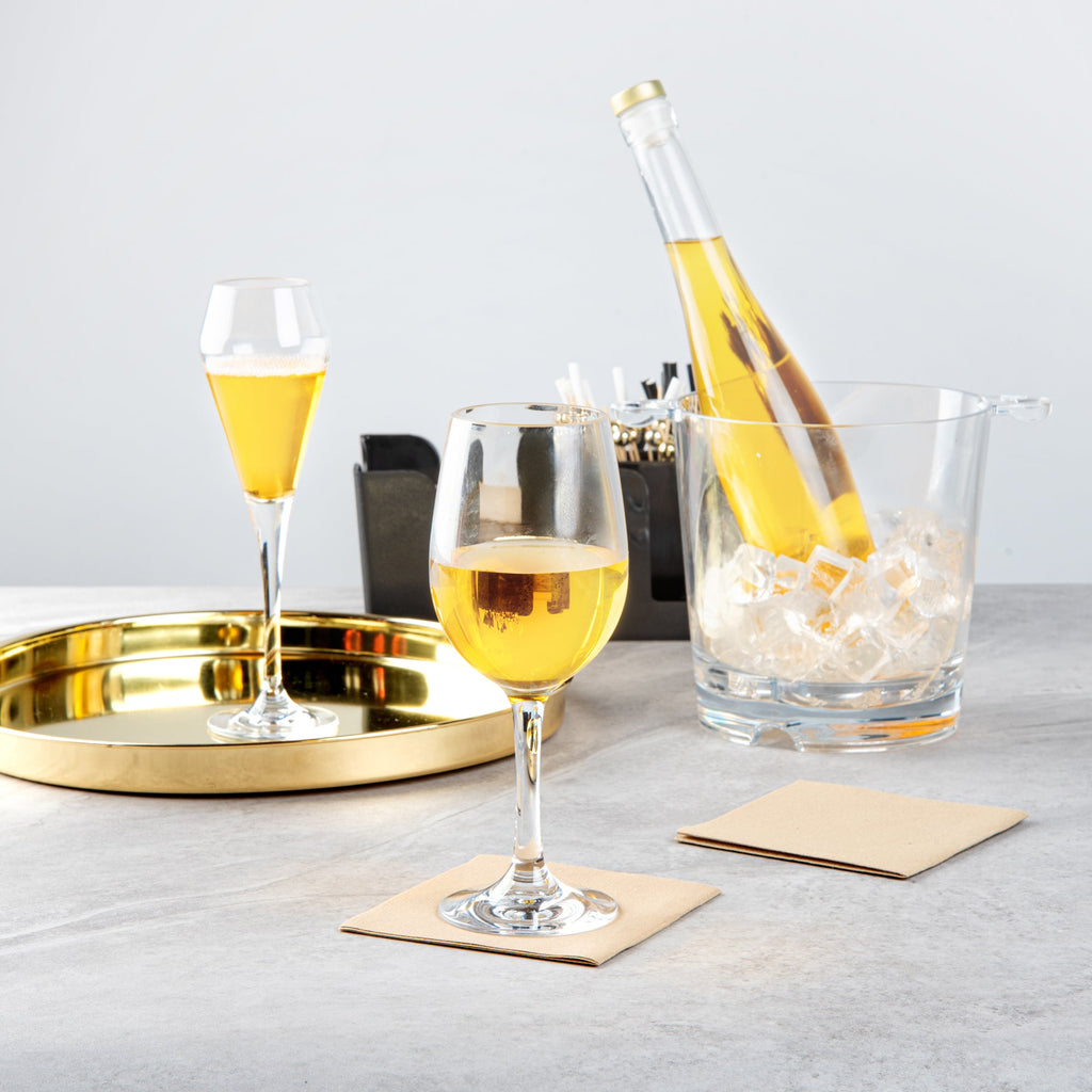 Bev Tek 14 oz Polycarbonate Wine Glass - 3 1/4" x 3 1/4" x 8 1/2" - 48 count box