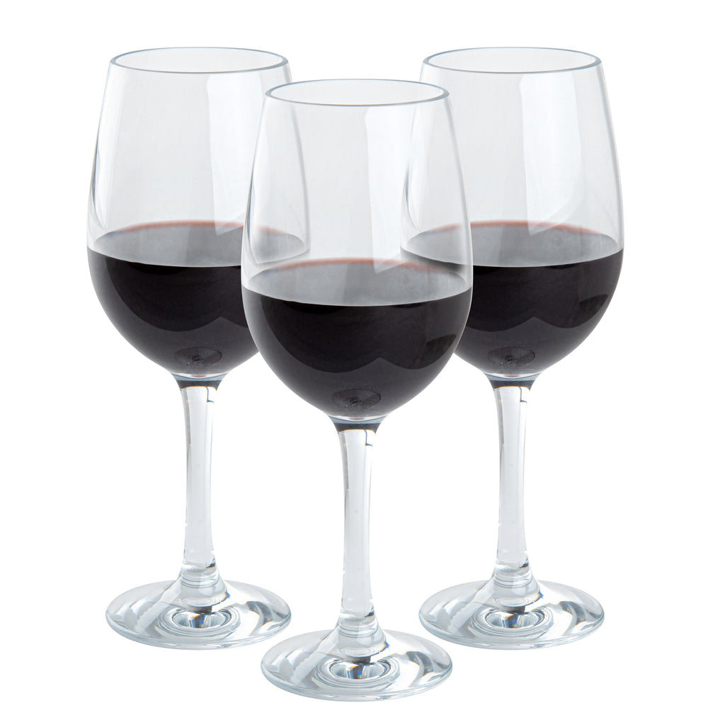 Bev Tek 16 oz Polycarbonate Wine Glass - 3 1/2" x 3 1/2" x 9 1/4" - 6 count box