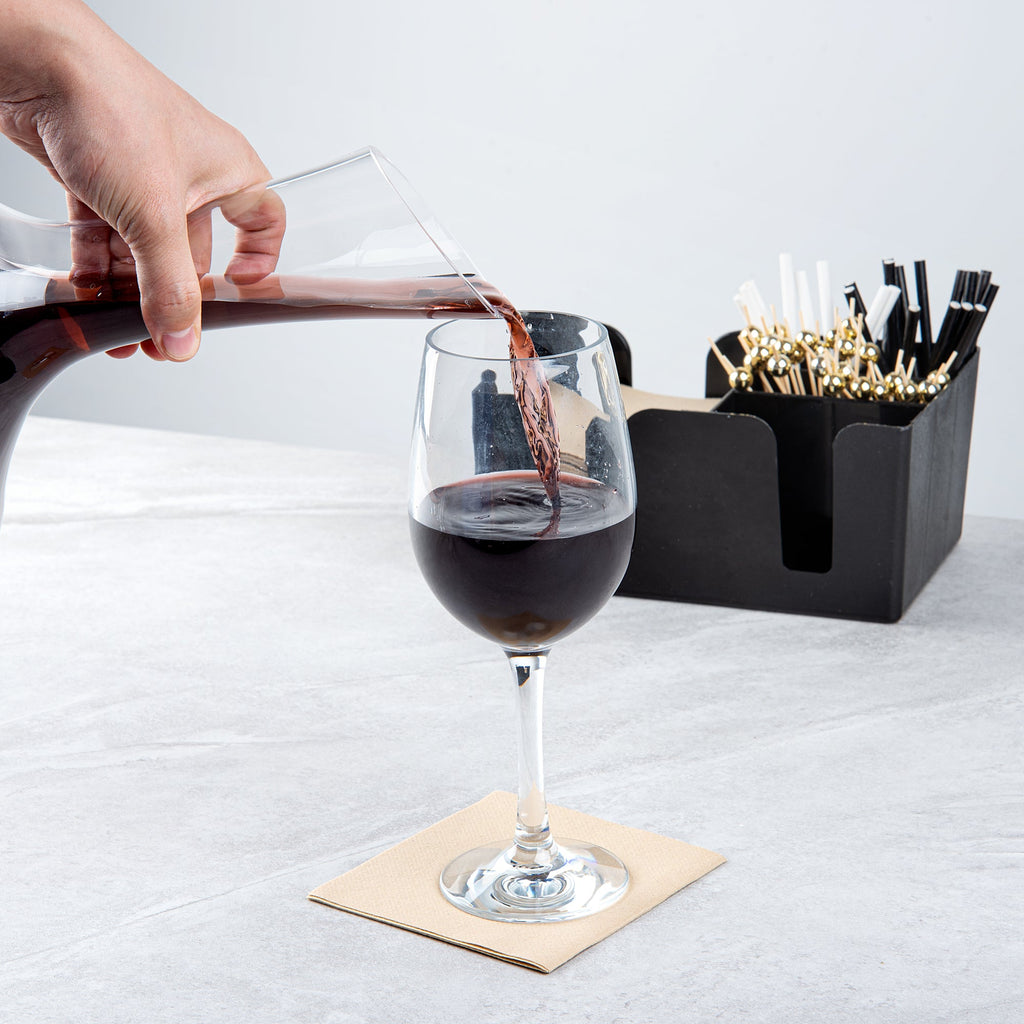 Bev Tek 16 oz Polycarbonate Wine Glass - 3 1/2" x 3 1/2" x 9 1/4" - 48 count box