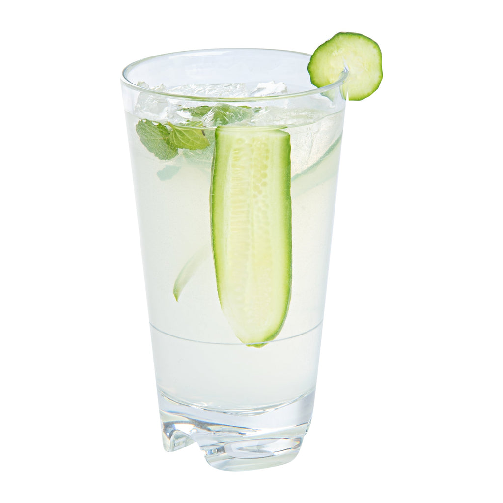 Bev Tek 18 oz Polycarbonate Highball Glass - Stackable - 3 1/2" x 3 1/2" x 6 1/4" - 48 count box