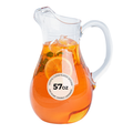 Bev Tek 57 oz Clear Polycarbonate Water Pitcher - 7" x 3 1/2" x 9 1/2" - 1 count box