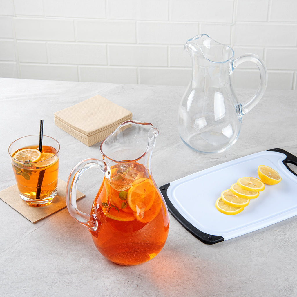 Bev Tek 57 oz Clear Polycarbonate Water Pitcher - 7" x 3 1/2" x 9 1/2" - 1 count box