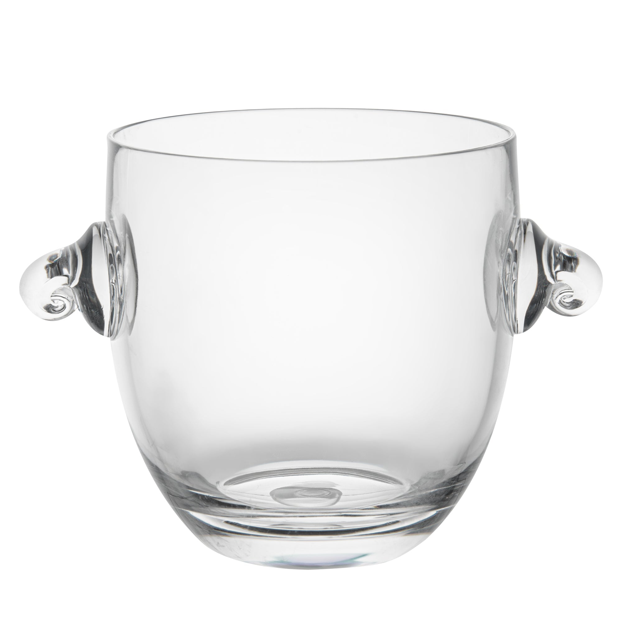 Bar Lux 2.1 qt Clear Plastic Ice / Champagne Bucket - 8 3/4" x 6 1/2" x 6 1/4" - 1 count box