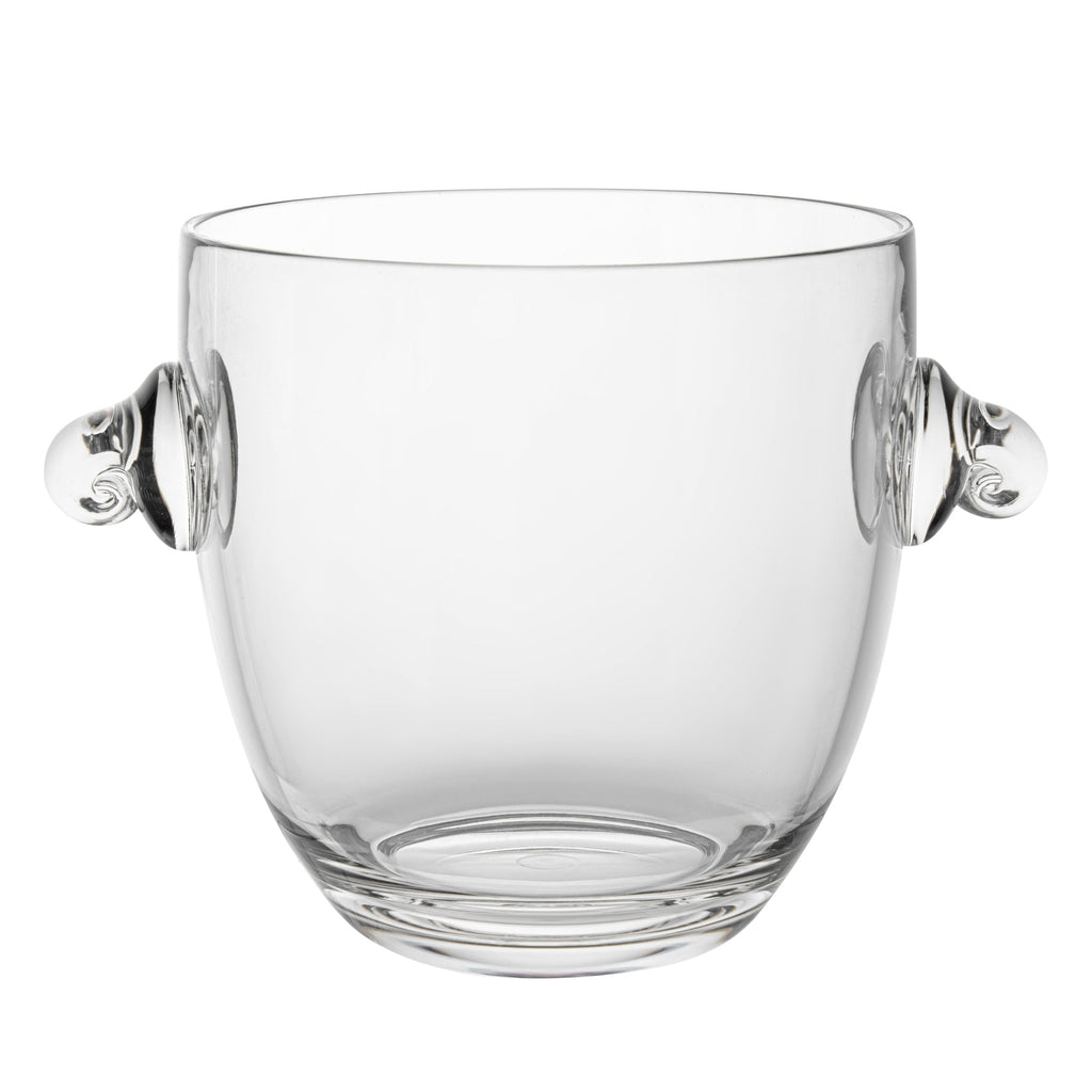 Bar Lux 5.3 qt Clear Plastic Ice / Champagne Bucket - 11 3/4" x 8 1/4" x 8 1/4" - 1 count box