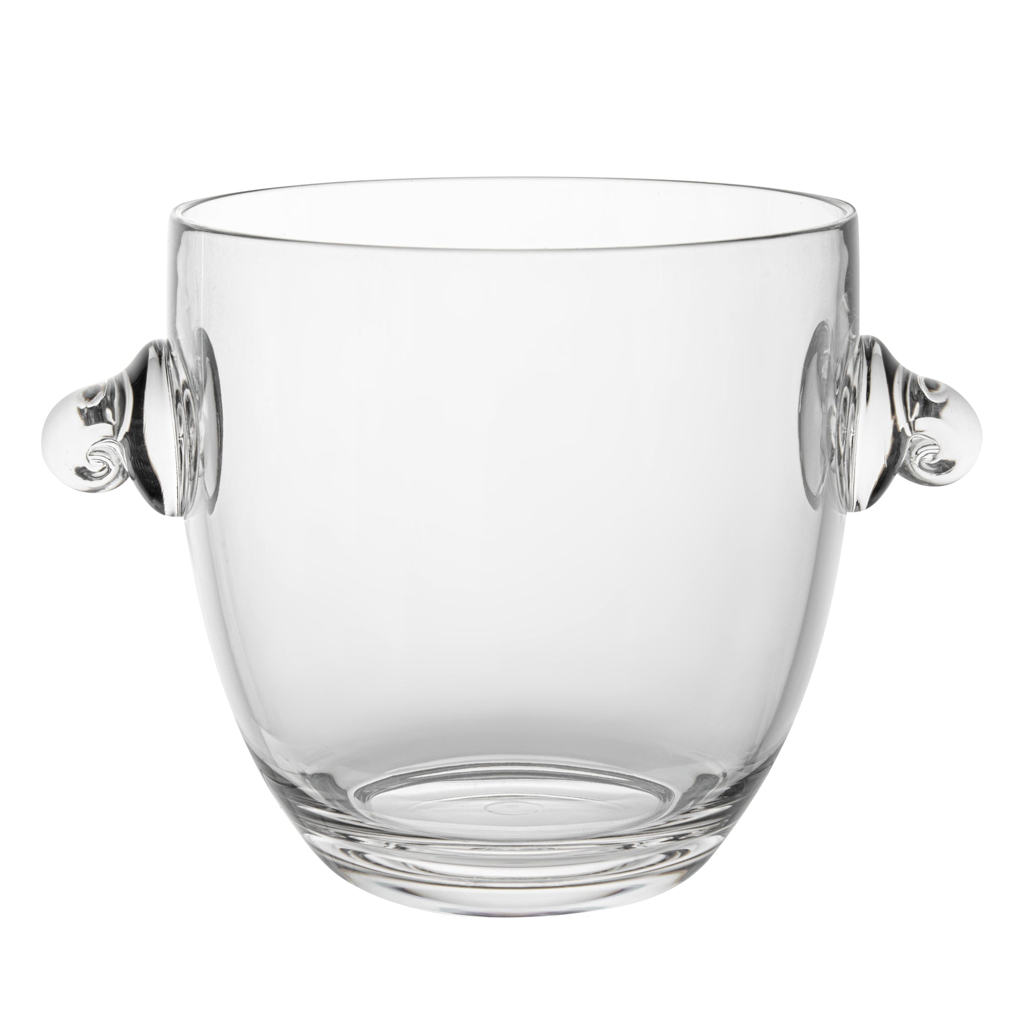 Bar Lux 5.3 qt Clear Plastic Ice / Champagne Bucket - 11 3/4" x 8 1/4" x 8 1/4" - 1 count box