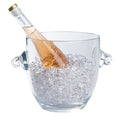 Bar Lux 5.3 qt Clear Plastic Ice / Champagne Bucket - 11 3/4" x 8 1/4" x 8 1/4" - 1 count box