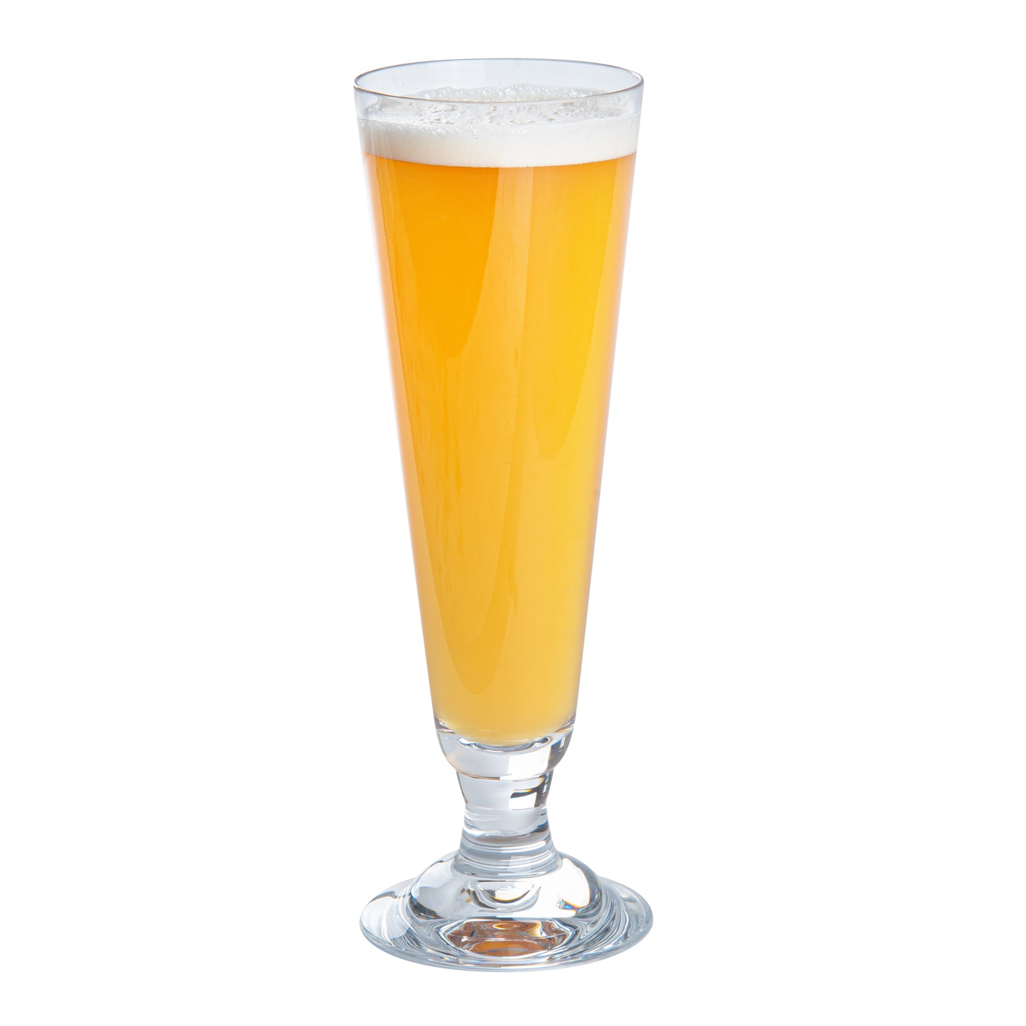 Bev Tek 14 oz Polycarbonate Pilsner Beer Glass - 3 1/4" x 3 1/4" x 9 1/4" - 24 count box