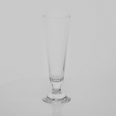 Bev Tek 14 oz Polycarbonate Pilsner Beer Glass - 3 1/4" x 3 1/4" x 9 1/4" - 24 count box