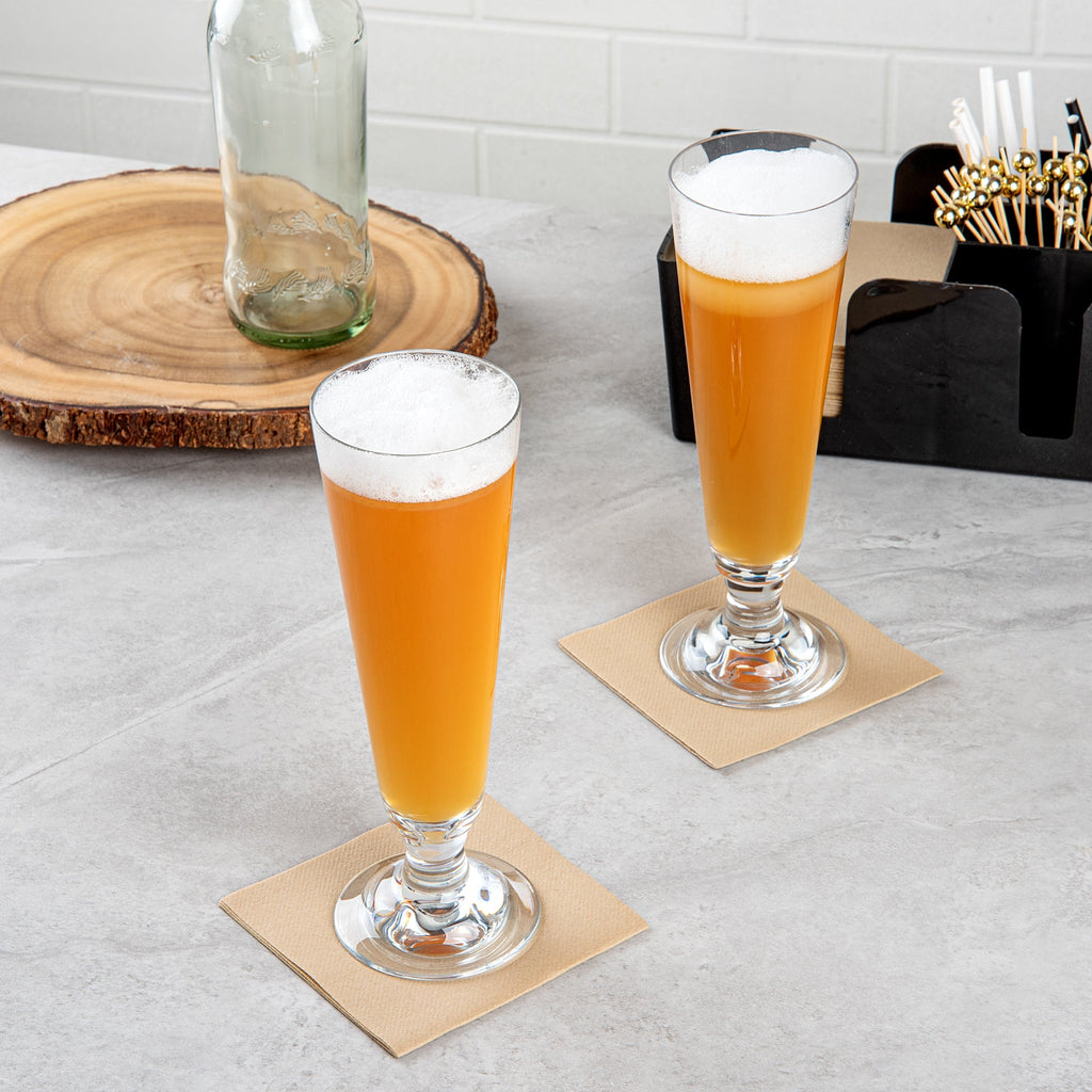 Bev Tek 14 oz Polycarbonate Pilsner Beer Glass - 3 1/4" x 3 1/4" x 9 1/4" - 24 count box