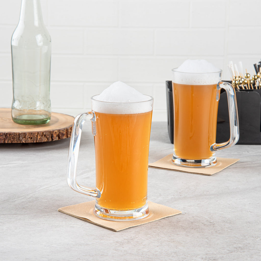 Bev Tek 17 oz Polycarbonate Beer Mug - 4 3/4" x 3 1/4" x 6 1/2" - 6 count box