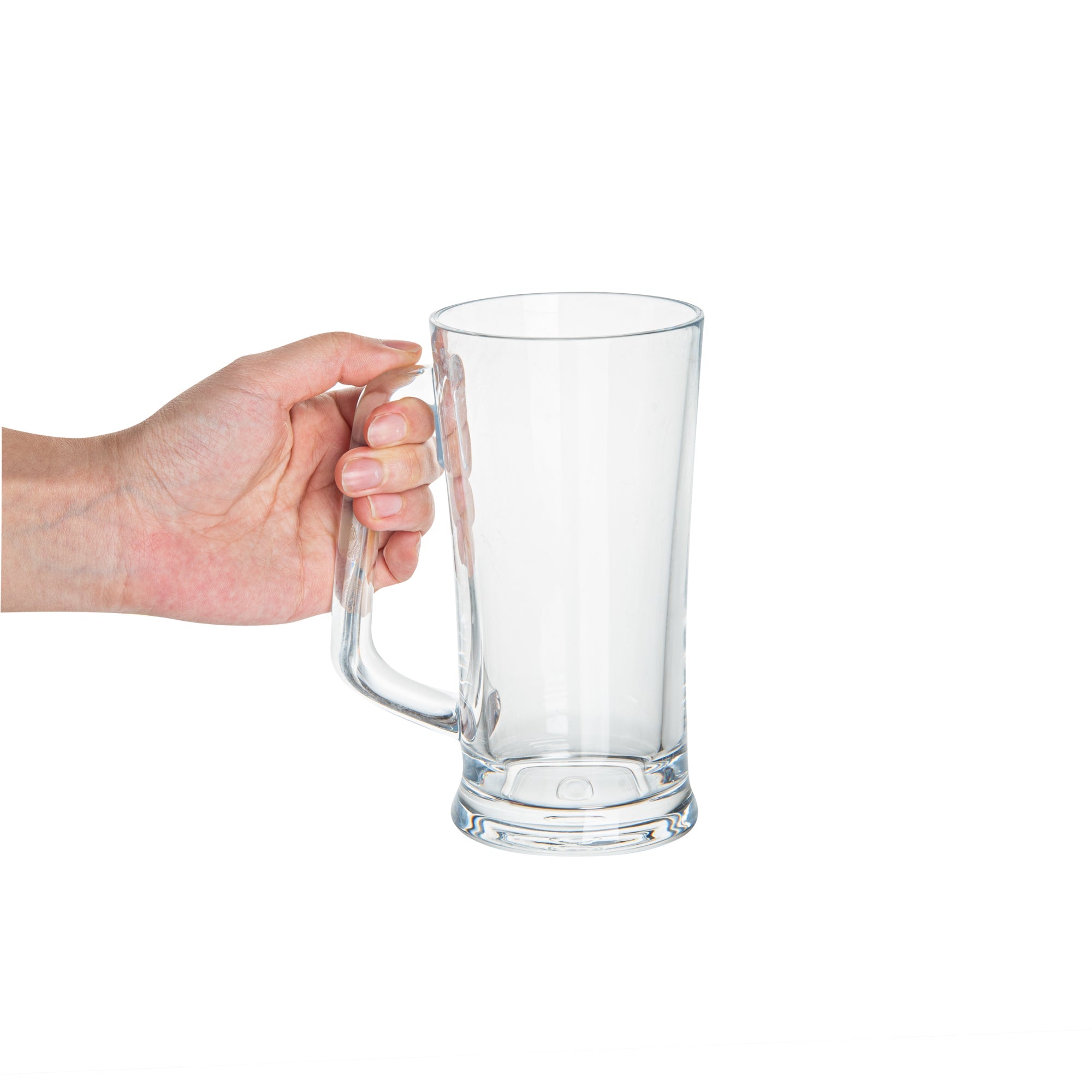 Bev Tek 17 oz Polycarbonate Beer Mug - 4 3/4" x 3 1/4" x 6 1/2" - 6 count box