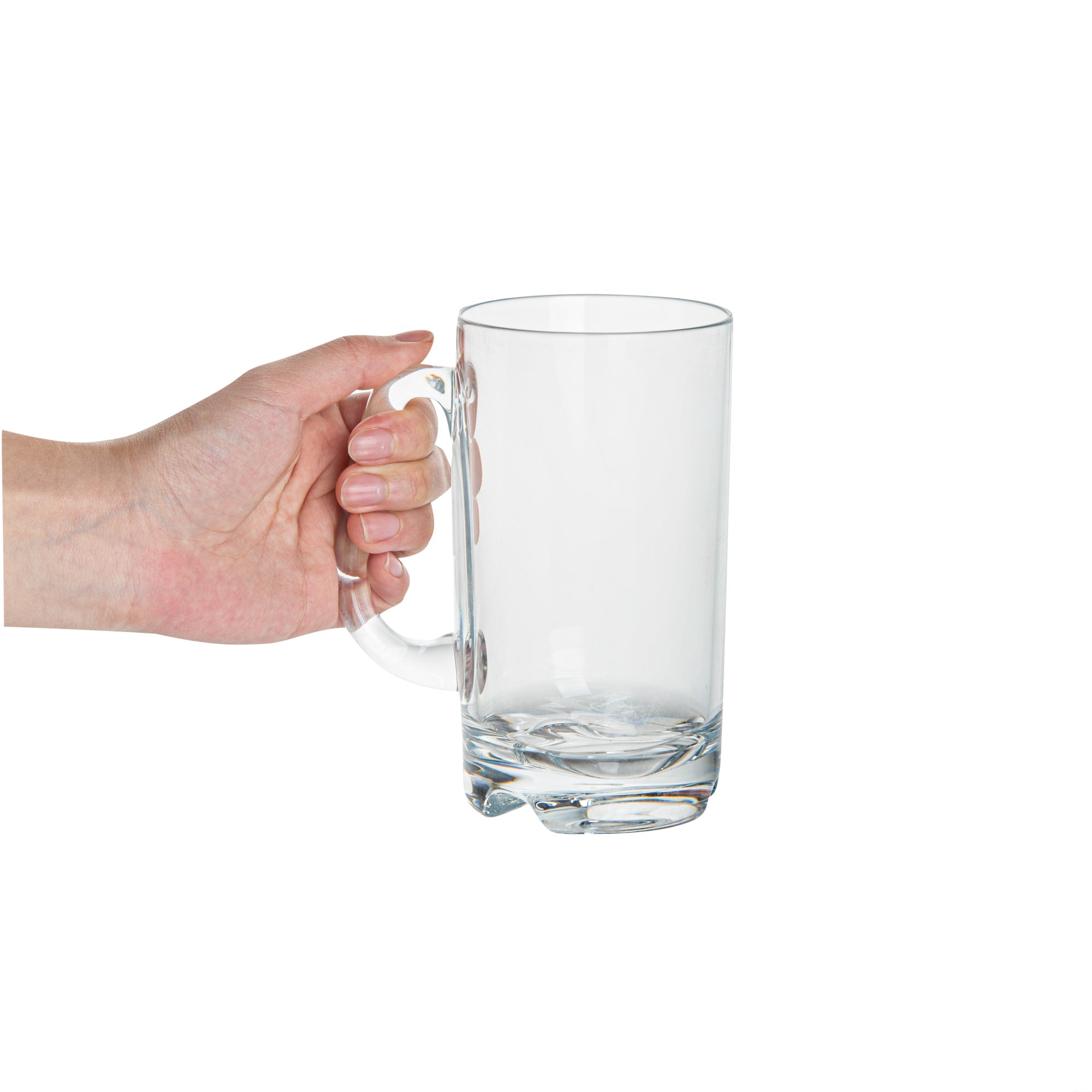 Bev Tek 18 oz Polycarbonate Beer Mug - 4 3/4" x 3 1/4" x 6" - 48 count box