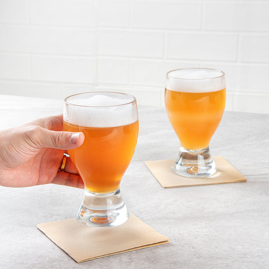 Bev Tek 14 oz Polycarbonate Craft Beer Glass - 3 1/2" x 3 1/2" x 6" - 6 count box
