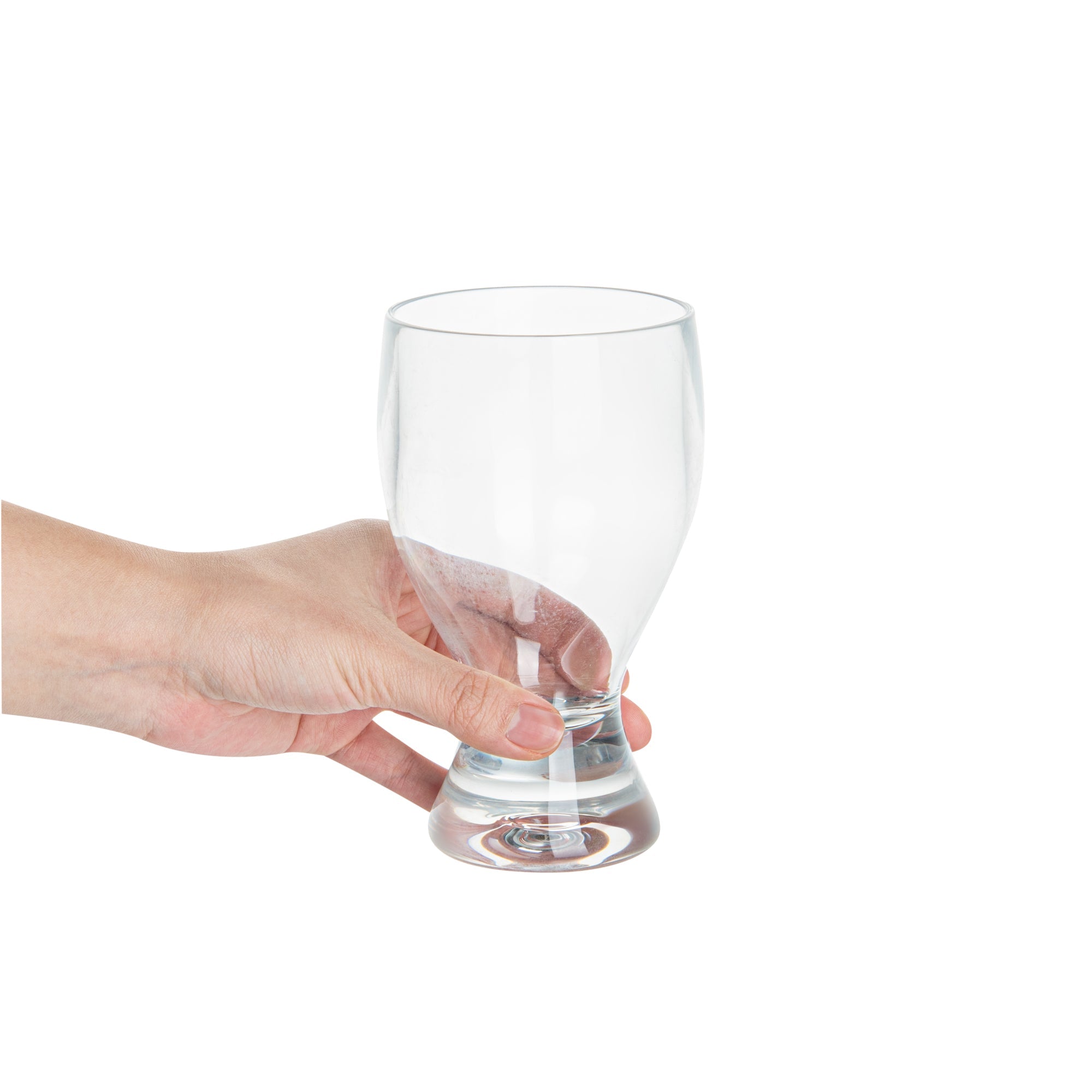 Bev Tek 14 oz Polycarbonate Craft Beer Glass - 3 1/2" x 3 1/2" x 6" - 48 count box