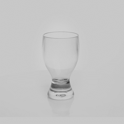 Bev Tek 14 oz Polycarbonate Craft Beer Glass - 3 1/2" x 3 1/2" x 6" - 48 count box