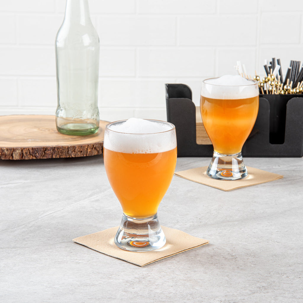 Bev Tek 14 oz Polycarbonate Craft Beer Glass - 3 1/2" x 3 1/2" x 6" - 48 count box