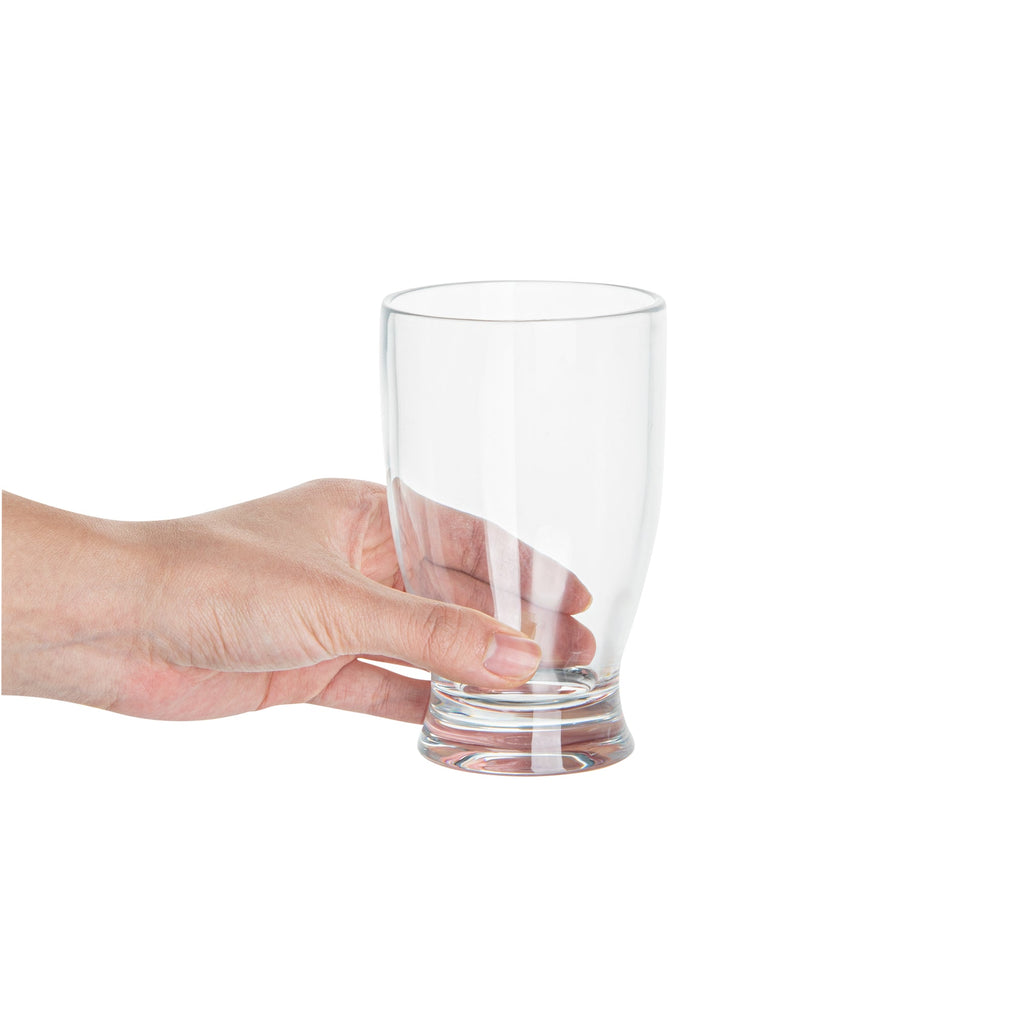 Bev Tek 12 oz Polycarbonate Craft Beer Glass - 3" x 3" x 5" - 48 count box