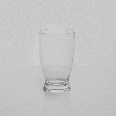 Bev Tek 12 oz Polycarbonate Craft Beer Glass - 3" x 3" x 5" - 48 count box