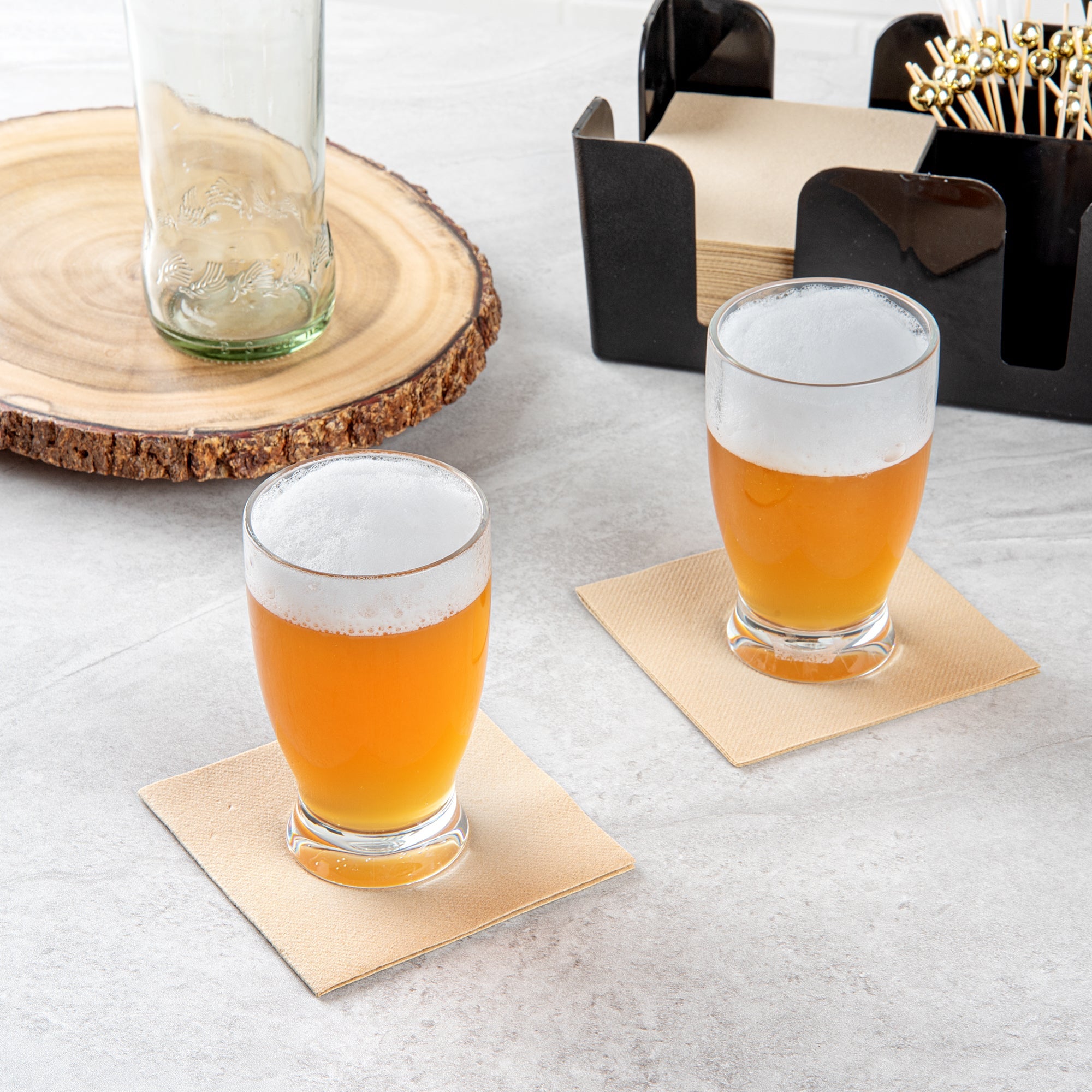Bev Tek 12 oz Polycarbonate Craft Beer Glass - 3" x 3" x 5" - 48 count box