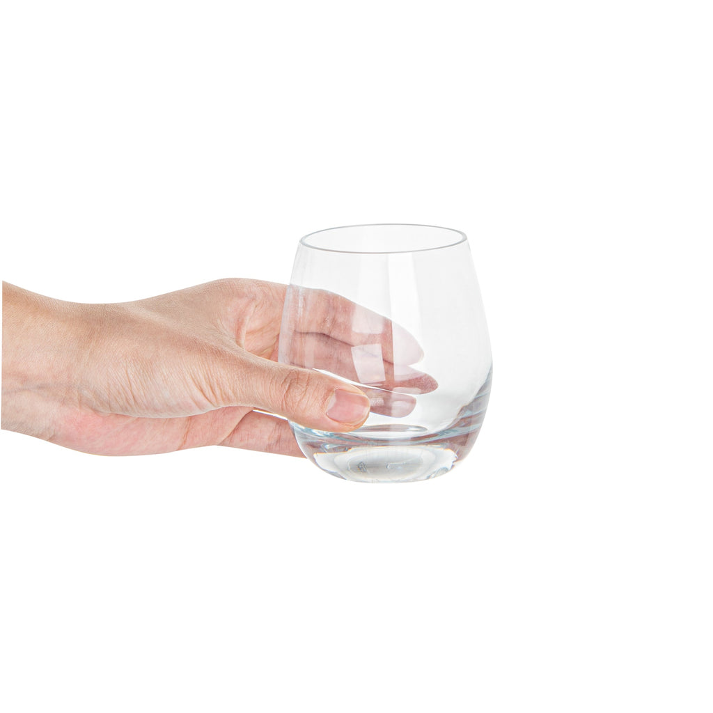 Bev Tek 9 oz Polycarbonate Rocks Glass - 3 1/4" x 3 1/4" x 3 1/2" - 6 count box