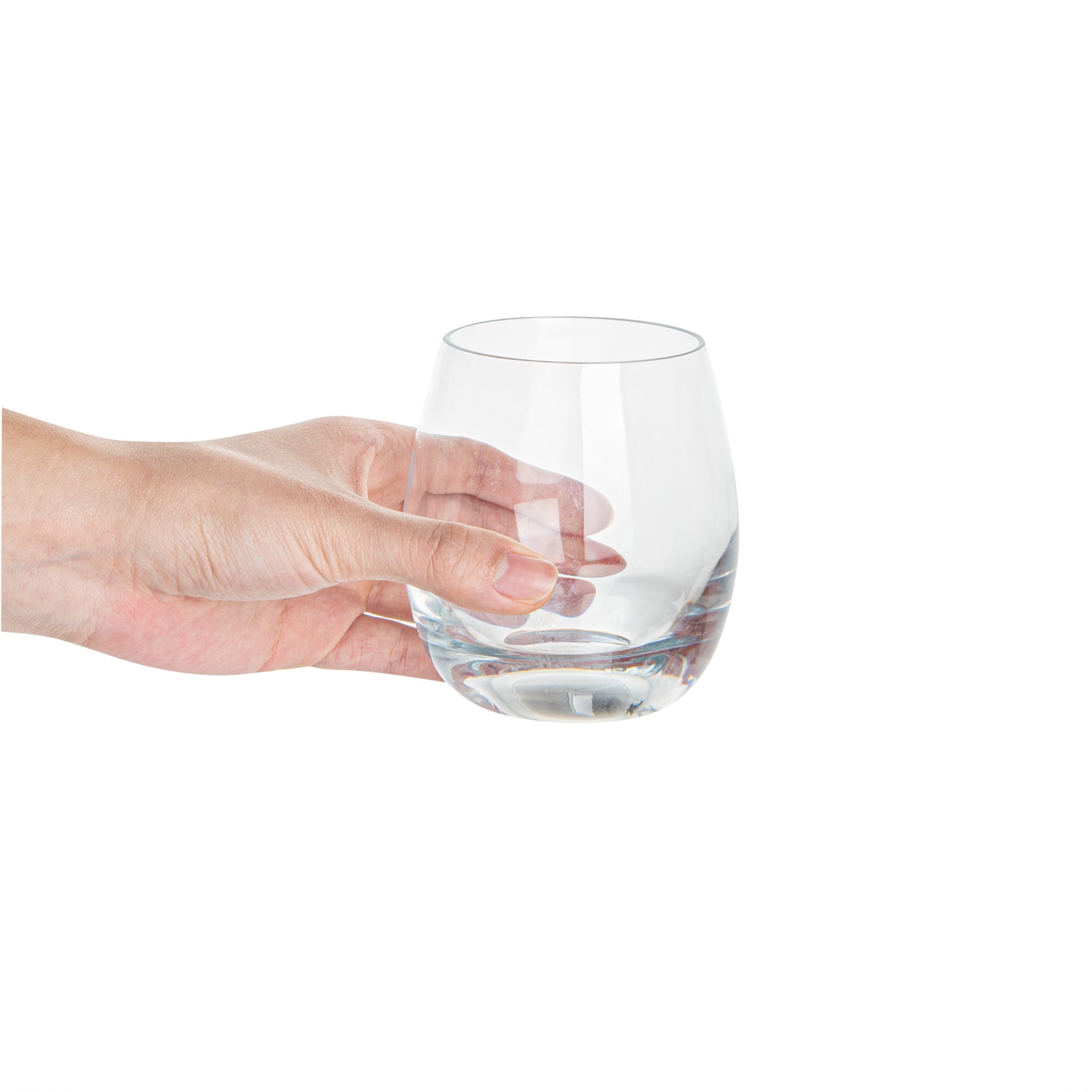 Bev Tek 12 oz Polycarbonate Rocks Glass - 3 1/2" x 3 1/2" x 3 3/4" - 6 count box
