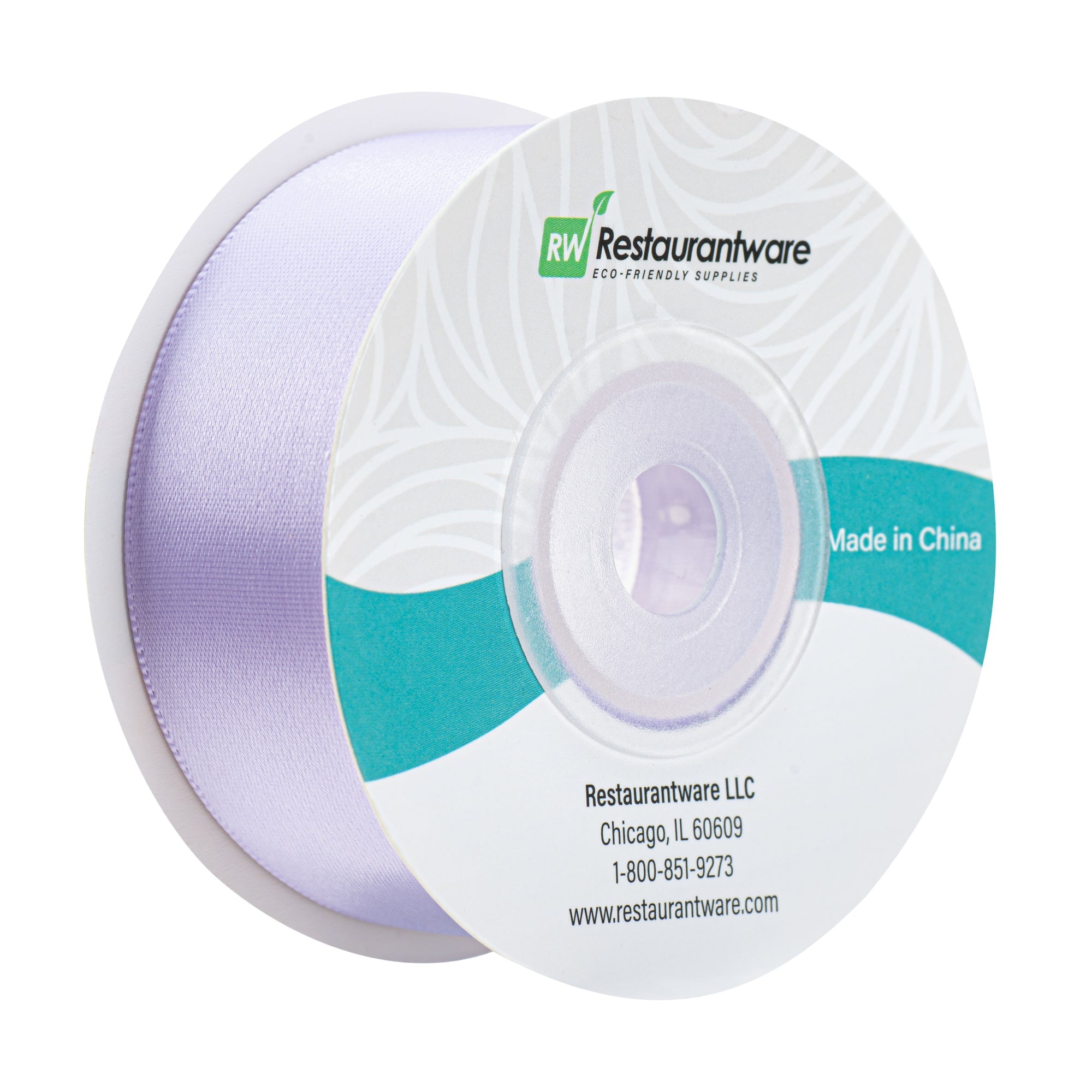 Gift Tek Orchid Purple Polyester Satin Ribbon - Single Face - 1" x 10 yds - 10 count box