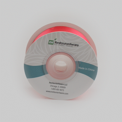 Gift Tek Shocking Pink Polyester Satin Ribbon - Single Face - 1" x 10 yds - 1 count box
