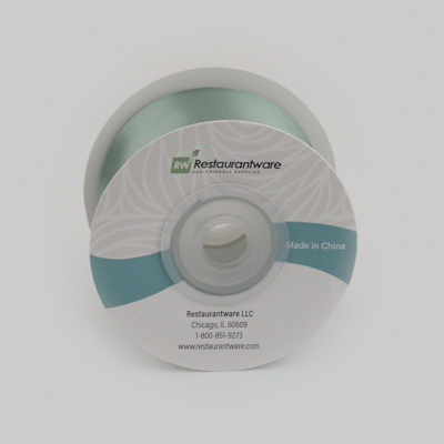 Gift Tek Dark Shale Green Polyester Satin Ribbon - Single Face - 1 1/2" x 10 yds - 10 count box