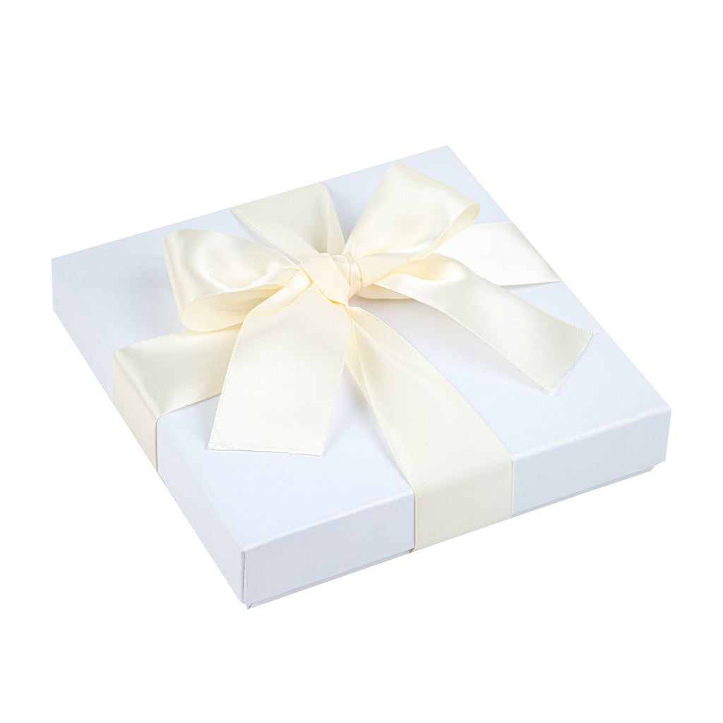 Gift Tek Ivory White Polyester Satin Ribbon - Single Face - 1 1/2" x 10 yds - 1 count box
