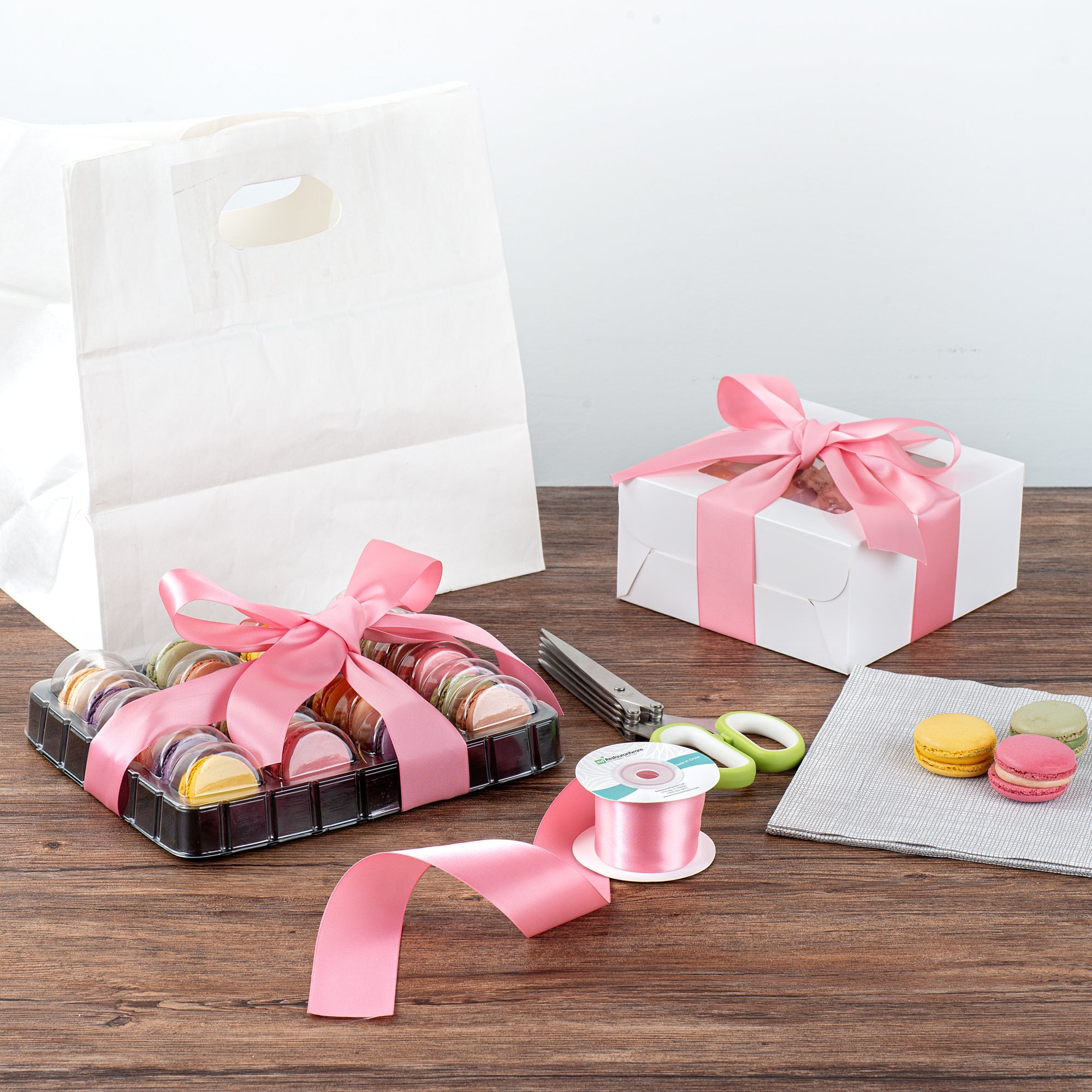 Gift Tek Pink Polyester Satin Ribbon - Single Face - 1 1/2" x 10 yds - 1 count box