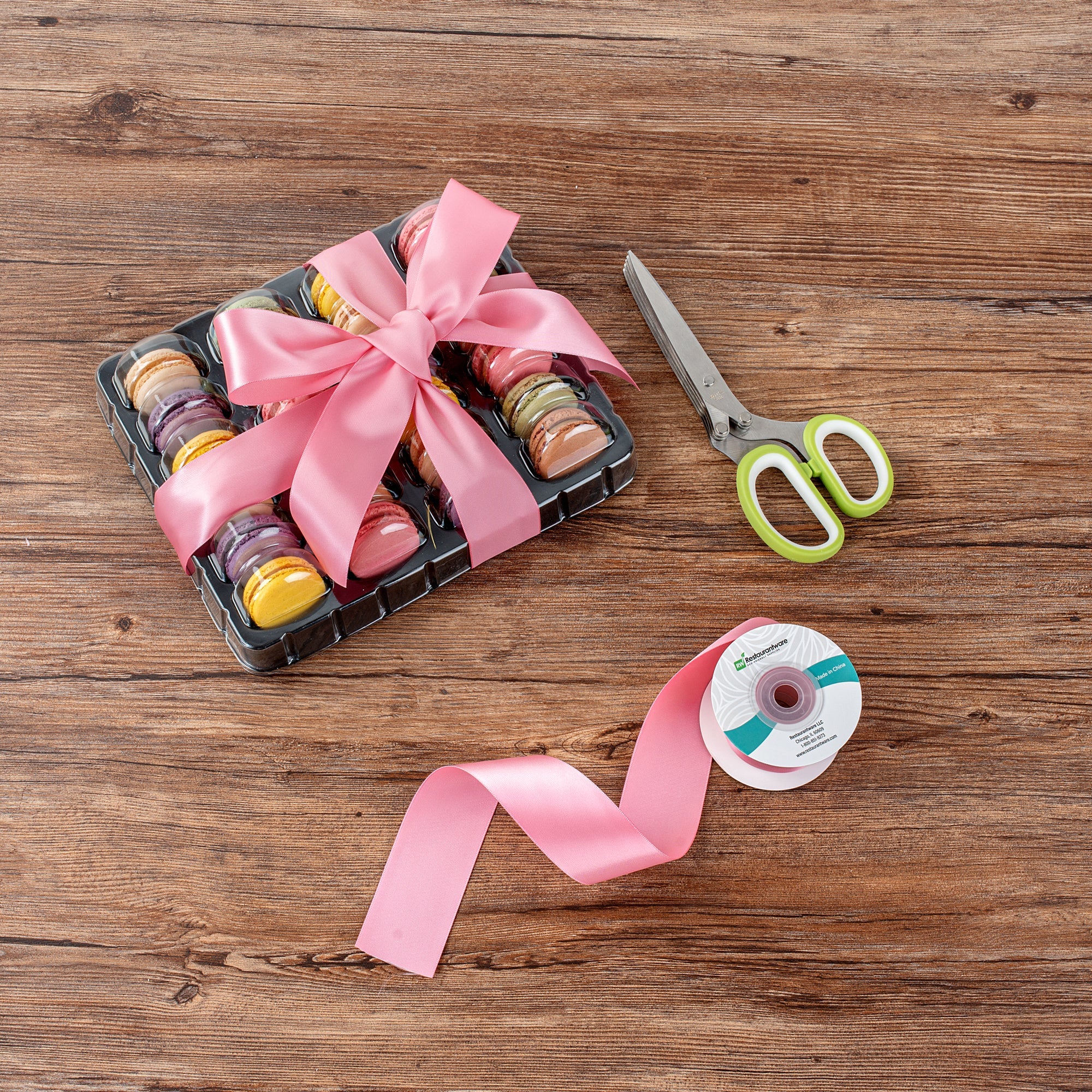 Gift Tek Pink Polyester Satin Ribbon - Single Face - 1 1/2" x 10 yds - 1 count box