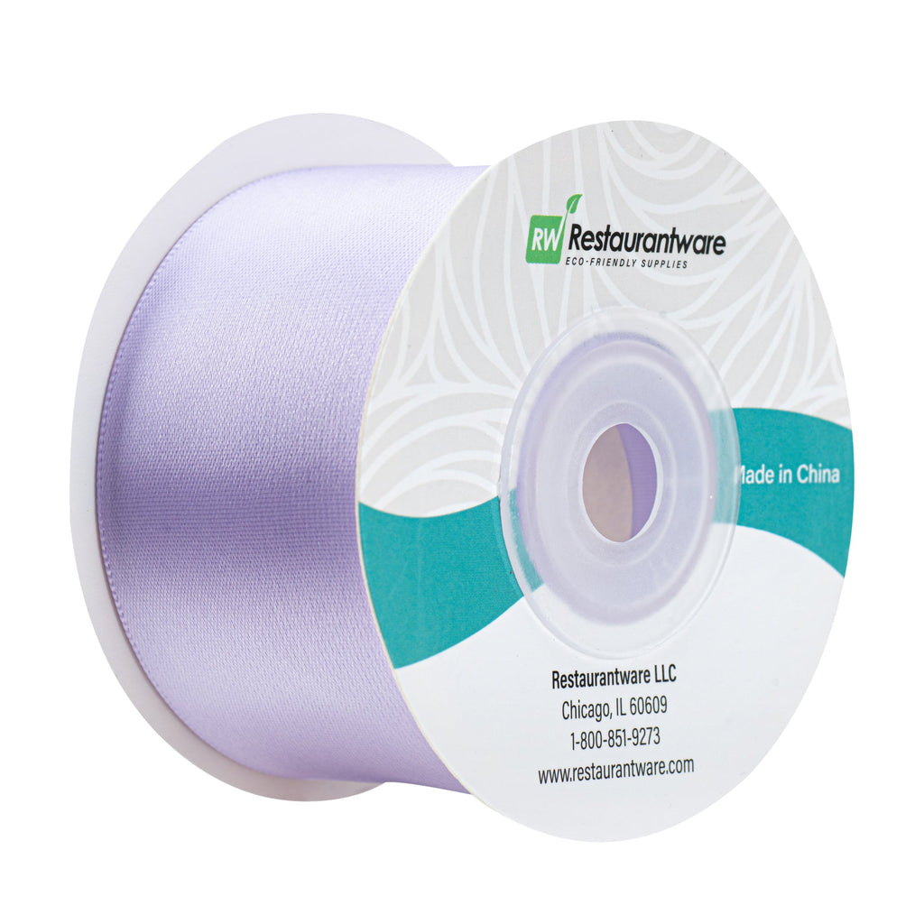 Gift Tek Orchid Purple Polyester Satin Ribbon - Single Face - 1 1/2" x 10 yds - 10 count box