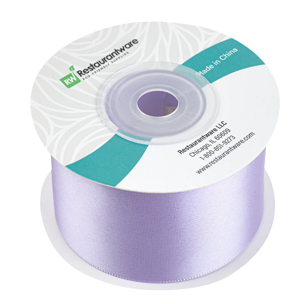 Gift Tek Orchid Purple Polyester Satin Ribbon - Single Face - 1 1/2" x 10 yds - 10 count box