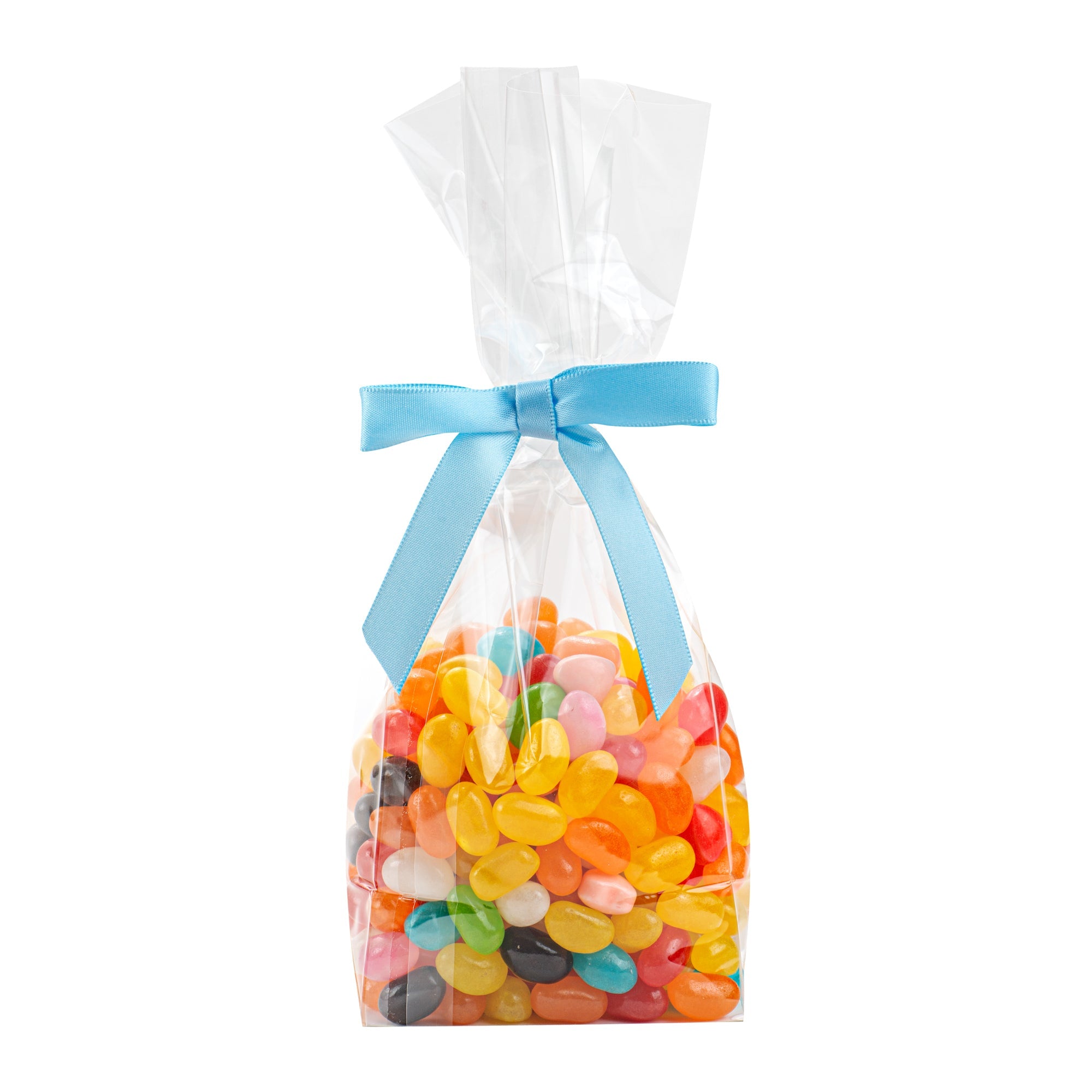 Gift Tek Light Blue Polyester Satin Twist Tie Bow - Pre-Tied - 3" x 2 1/2" - 100 count box