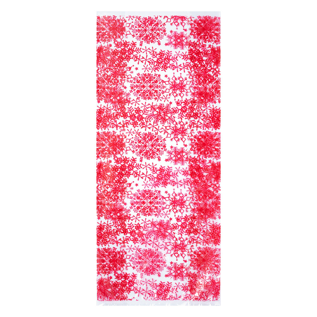 Bag Tek Plastic Candy Bag - Snowflakes - 4" x 2" x 9 1/2" - 4000 count box