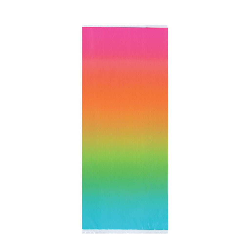 Bag Tek Plastic Candy Bag - Rainbow Ombre, Gusseted - 4" x 2" x 9 1/2" - 4000 count box