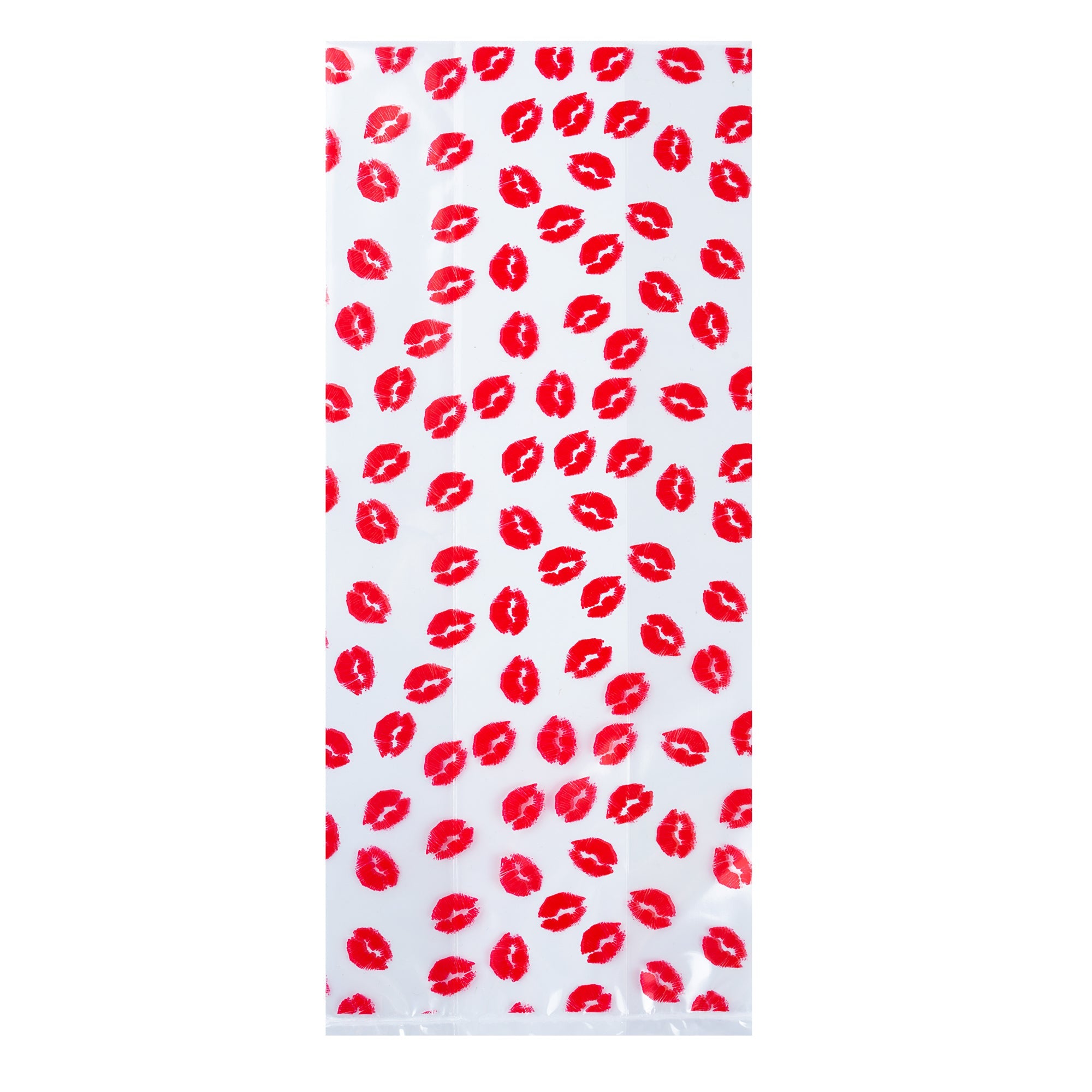 Bag Tek Plastic Candy Bag - Sexy Lips, Gusseted - 5" x 3" x 11" - 4000 count box