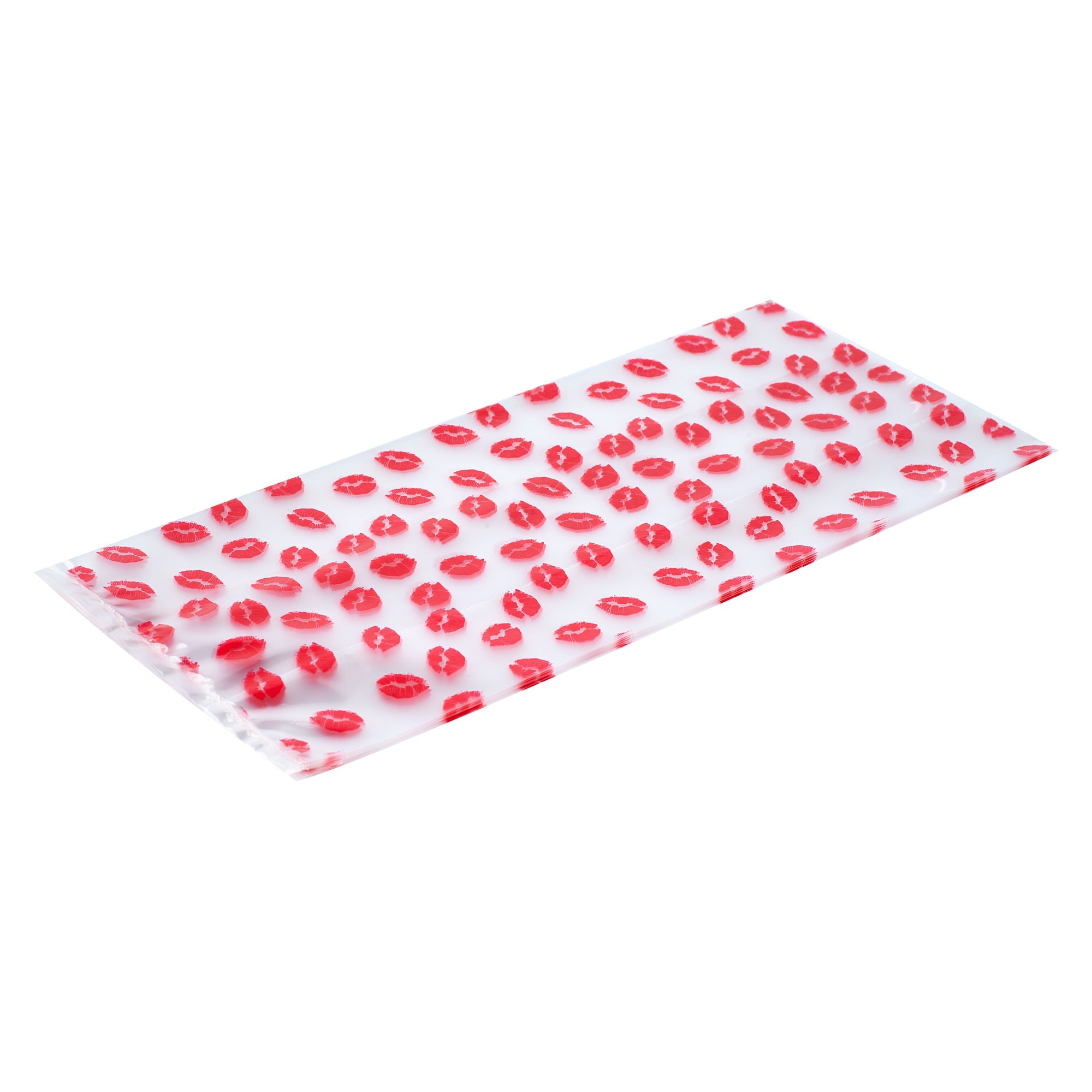 Bag Tek Plastic Candy Bag - Sexy Lips, Gusseted - 5" x 3" x 11" - 4000 count box